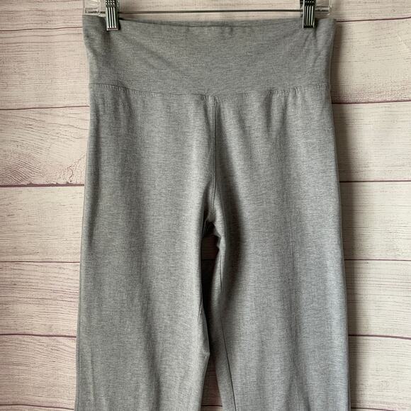 Vintage Mossimo Stretch Light Gray Capri Pants High Waisted Cotton Blend Size M - Picture 2 of 12